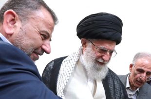 دیدار نایب رئیس دفتر سیاسی حماس با امام خامنه ای