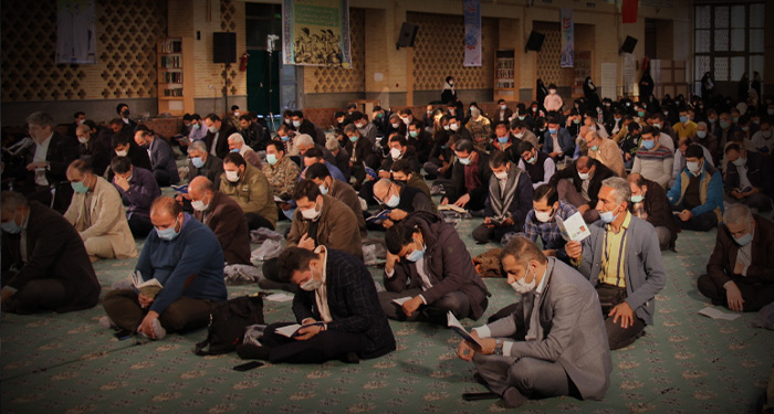گزارش تصویری دعای ندبه 5 آذر 1400 حسینیه شهدای بسیج