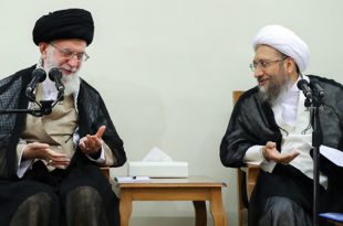 گزارش تصویری دیدار امام خامنه ای با رئیس و مسئولان قوه قضائیه