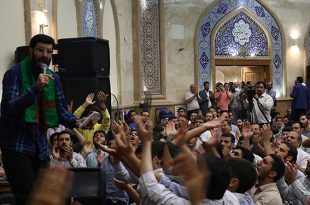 مولودی خوانی کربلایی سید رضا نریمانی در مراسم جشن غدیر فاطمیه بزرگ تهران