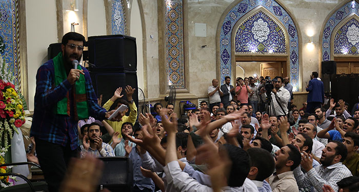 مولودی خوانی کربلایی سید رضا نریمانی در مراسم جشن غدیر فاطمیه بزرگ تهران