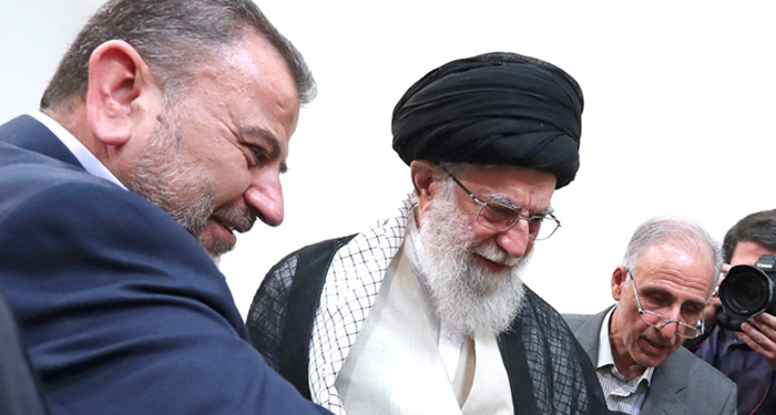 دیدار نایب رئیس دفتر سیاسی حماس با امام خامنه ای