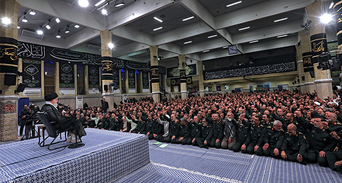 دیدار مجمع عالی فرماندهان سپاه با امام خامنه‌ای