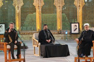 گزارش تصویری مراسم شام شهادت حضرت زهرا در حرم امام خمینی