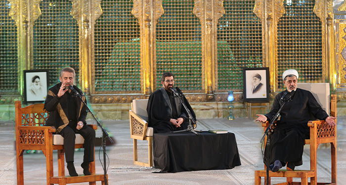 گزارش تصویری مراسم شام شهادت حضرت زهرا در حرم امام خمینی