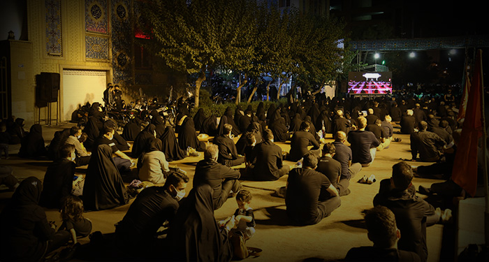 گزارش تصویری شب عاشورای محرم 1443 در فاطمیه بزرگ تهران